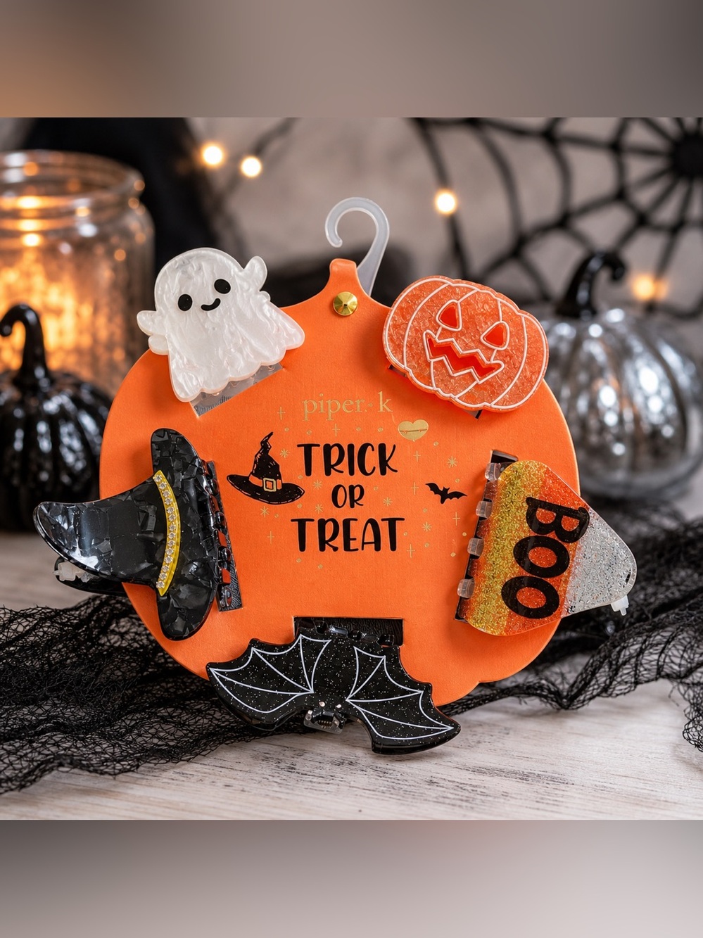 Piper K Halloween Hair Clip Set - NWOT